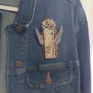 Artisan Winged Floral Brooch